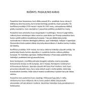 Rašinys: pasaulinis karas