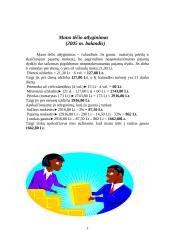 Matematikos projektas - mano šeimos biudžetas 3 puslapis