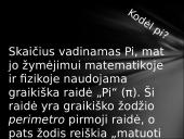 Skaičius Pi. Skaidrės 3 puslapis
