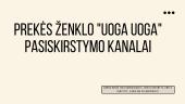 Prekės ženklo „Uoga uoga“ pasiskirstymo kanalai 12 puslapis