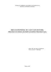 Mechatroninių ir CAD/CAM sistemų projektavimas
