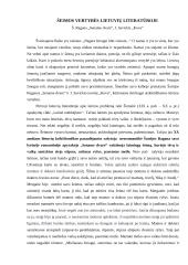 Šeimos vertybės lietuvių literatūroje (kalba)