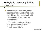 Kokybiniai ir kiekybiniai metodai (skaidrės) 19 puslapis
