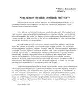 Naudojimasi mobiliais telefonais mokykloje