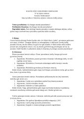 Ką žmogus atranda prarasdamas? Kalba su planu