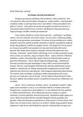 Ką žmogus atranda prarasdamas? (kalba)