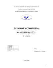 Mikroekonomika - riboti bei alternatyvūs ištekliai