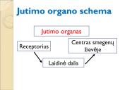Jutimo organai: nosis, liežuvis, ausis, akis, oda  2 puslapis