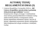 Autorinės teisės bendrosios nuostatos  4 puslapis