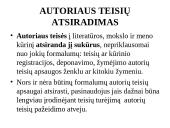 Autorinės teisės bendrosios nuostatos  6 puslapis