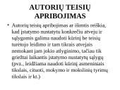 Autorinės teisės bendrosios nuostatos  7 puslapis