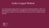 Audio-Lingual Method 3 puslapis