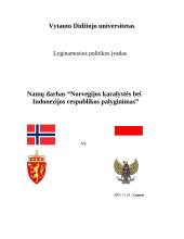 Norvegijos karalystės bei Indonezijos respublikos palyginimas 1 puslapis