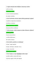 Bendrijos ir ekosistemos. Testas 2 puslapis