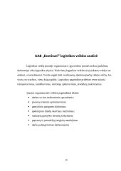 Logistikos studijų pažintinės praktikos ataskaita 15 puslapis
