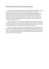 Should Governments spend money on space exploration?