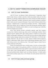 UAB “GV Group” marketingo komplekso elementų analizė 7 puslapis