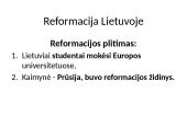 Reformacija Lietuvoje (skaidrės)