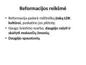 Reformacija Lietuvoje (skaidrės) 14 puslapis