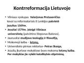Reformacija Lietuvoje (skaidrės) 15 puslapis