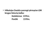 Reformacija Lietuvoje (skaidrės) 19 puslapis