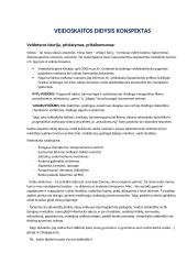 Veidoskaitos konspektas