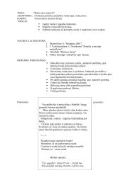 Renginio planas: "Myliu tave, mamyte"