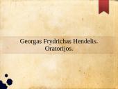 Georgas Frydrichas Hendelis. Oratorijos