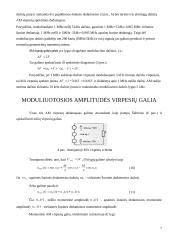 Signalai ir grandinės. Amplitudės moduliacija 7 puslapis