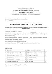 Lengvųjų automobilių serviso įmonių technologinis projektavimas 5 puslapis