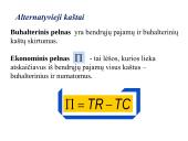 Firmos gamybos išlaidos. Kaštai 7 puslapis