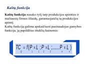 Firmos gamybos išlaidos. Kaštai 9 puslapis