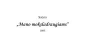 Visuomenės negerovės Maironio satyrose 4 puslapis