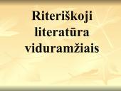 Riteriškoji literatūra viduramžiais
