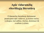 Riteriškoji literatūra viduramžiais 2 puslapis