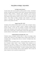 Sociologija - mokslas 2 puslapis