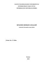 Spaudos rinkos analizė