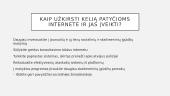 Saugesnis internetas: skaidrės  7 puslapis