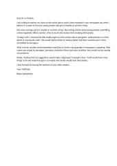 Letter about youth crime