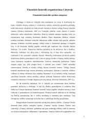 Finansinės kontrolės organizavimas Lietuvoje 3 puslapis