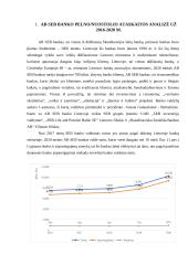 Akcinės bendrovės SEB bankas pelno / nuostolio ataskaitos analizė už 2016-2020 m. 4 puslapis