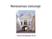 Renesansas Lietuvoje (skaidrės)