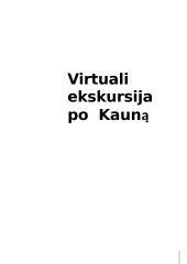 Virtuali ekskursija po  Kauną