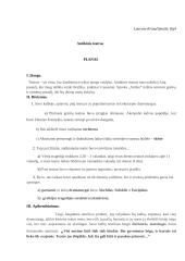 Antikinis teatras. Kalbos planas
