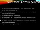 Vaikų teisės po tėvų skyrybų 4 puslapis