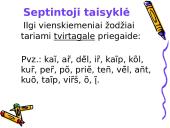 Ilgųjų ir trumpųjų skiemenų kirčiavimo taisyklės 12 puslapis