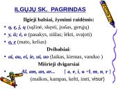 Ilgųjų ir trumpųjų skiemenų kirčiavimo taisyklės 5 puslapis