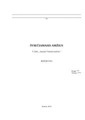 Šviečiamasis amžius. V. Gėtė "Jaunojo Verterio kančios"