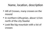 Hill of crosses 2 puslapis