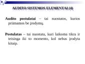 Audito samprata, reikšmė, tikslai  16 puslapis